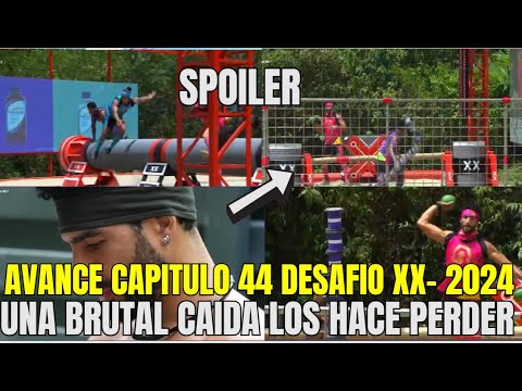 AVANCE CAPITULO 44 DESAFIO XX AÑOS 2024 BRUTAL CAIDA DE UNA TORRE LOS HACE PERDER