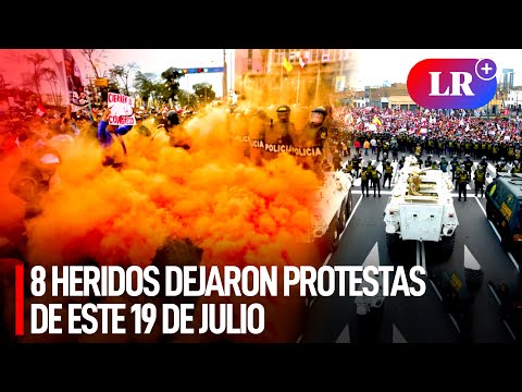 'Marcha Nacional': 5 HERIDOS dejó ENFRENTAMIENTOS entre manifestantes y PNP, según DEFENSORÍA | #LR
