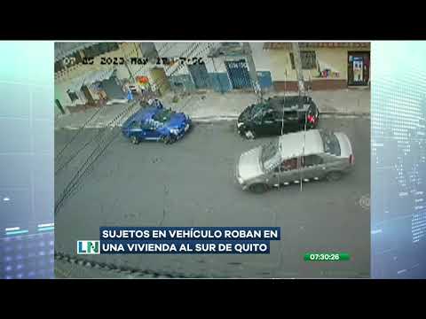 Delincuentes saquearon una vivienda en el sur de Quito