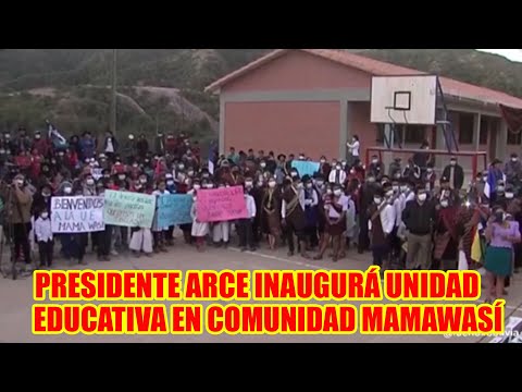 PRESIDENTE LUIS ARCE ENTREGA MODERNA UNIDAD EDUCATIVA EN HOMENAJE AL ANIVERSARIO DE CHUQUISACA..