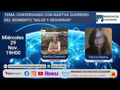 Conversando con Martha Guerrero del segmento Salud y Seguridad