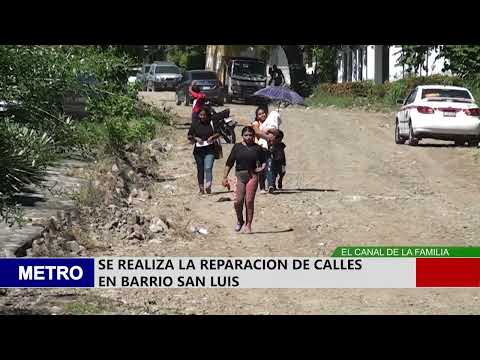 SE REALIZA LA REPARACION DE CALLES EN BARRIO SAN LUIS
