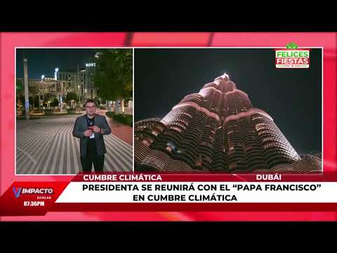 Presidenta Castro se reunirá con el Papa Francisco en cumbre climática