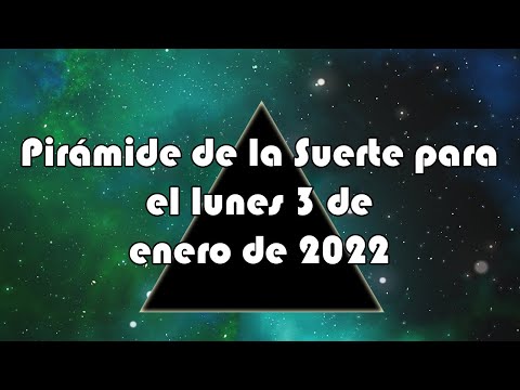 Lotería de Panamá - Pirámide para el lunes 3 de enero de 2021