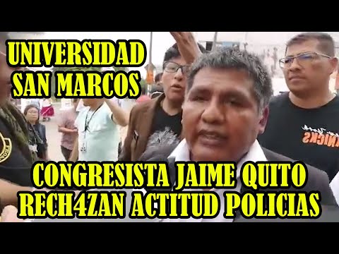 PANORAMA DESDE LA UNIVERSIDAD MAYOR DE SAN MARCOS DONDE SE ENCUENTRAN ROD3ADO POR LA POLICIA..