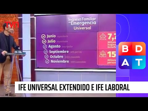 Ministra Karla Rubilar detalla la entrega del IFE Universal extendido y Laboral | BDAT