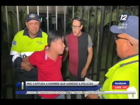 PNC captura a hombre que agredió a policias en control antidopaje