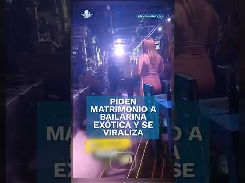 La va a sacar de chambear: hombre pide matrimonio a bailarina exótica y se viraliza #shorts