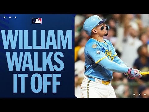 William Contreras hits a WALK-OFF HOMER (1st of his career!)