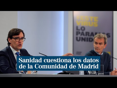 Sanidad cuestiona la veracidad de los datos que ofrece la Comunidad de Madrid