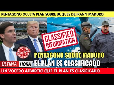 Pentagono operacion es clasificada Maduro no tiene idea