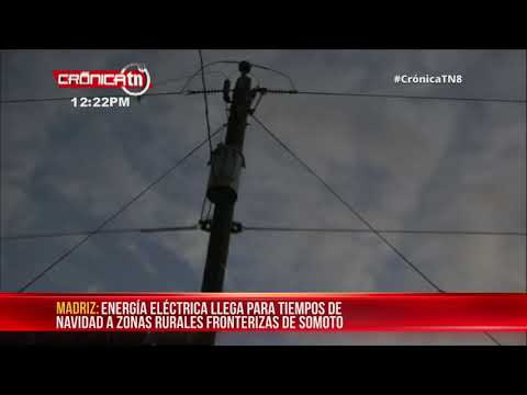 Comunidad Oyoto, en Somoto, ahora cuenta con energía eléctrica - Nicaragua
