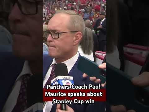 Panthers Coach Paul Maurice speaks about Stanley Cup win. #floridapanthers #stanleycup #nhl