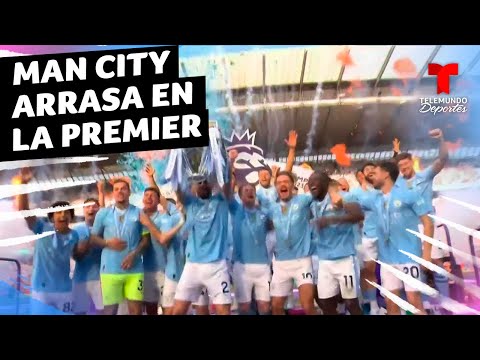 Manchester City levanta su cuarto trofeo de campeón al hilo | Premier League | Telemundo Deportes