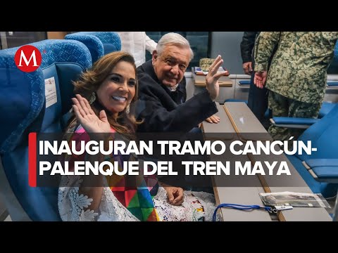 Mara Lezama y AMLO se reúnen para la inauguración de tramo del Tren Maya
