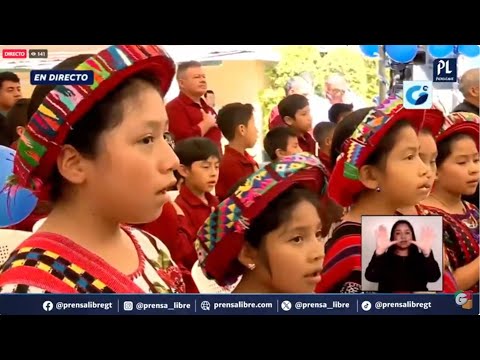 Inauguran ciclo escolar 2024 en el sector público en un acto en Cerro de Oro, Sololá