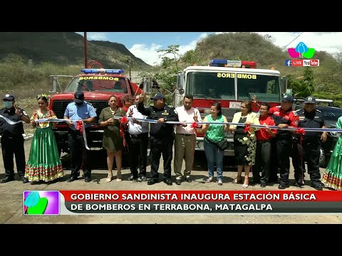 Gobierno Sandinista inaugura estación básica de bomberos en Terrabona, Matagalpa