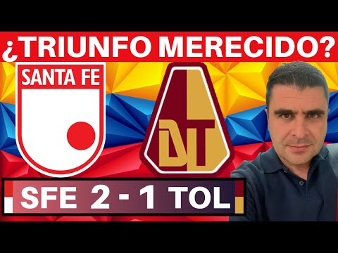 Santa Fe 2-1 Tolima | Liga Dimayor 2022-II | Resumen, Goles, Táctica por Juan Felipe Cadavid