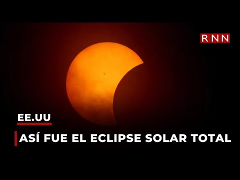 Así fue el eclipse solar total