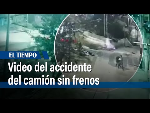 Video del aparatoso accidente de un camión en San Cristóbal | El Tiempo