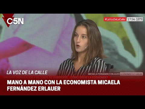 PRECIOS DISPARADOS y RECORTE de SUBSIDIOS: hablamos con la economista MAICAELA FERNÄNDEZ ERLAUER