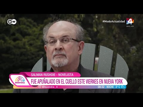 Buen Día - Salman Rushdie: Fue apuñalado en el cuello este viernes en New York