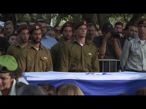 Funeral of soldier killed in Hezbollah drone attack on Israeli military base