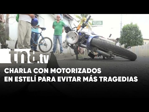 Menos tragedias: Charla de educación vial con motorizados de Estelí