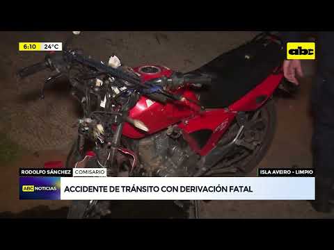 Motociclista murió en Limpio tras choque frontal