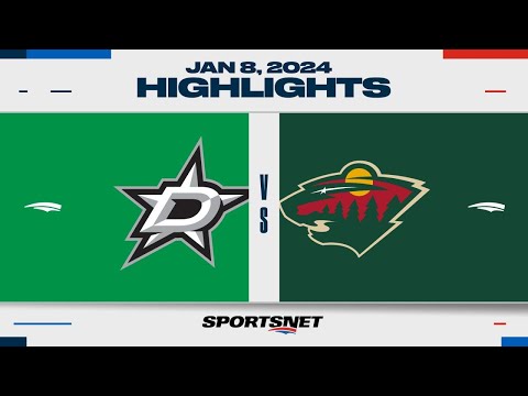 NHL Highlights | Stars vs. Wild - January 8, 2024