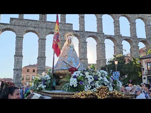 Es Segovia. Traslado de la Virgen de La Fuencisla tras el novenario en la Catedral 29/9/2024