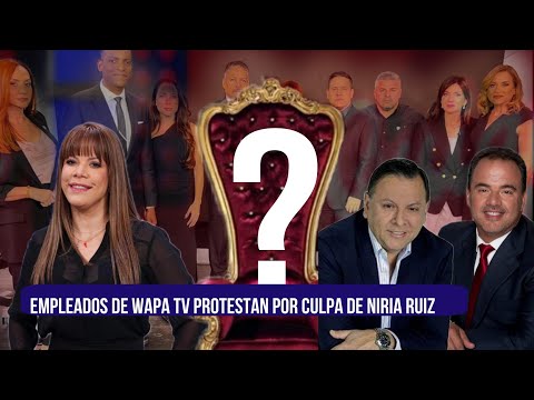 PROTESTAS A FUERA DE LAS INSTALACIONES DE WAPA TV