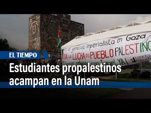 Estudiantes propalestinos acampan en la mayor universidad de México | El Tiempo