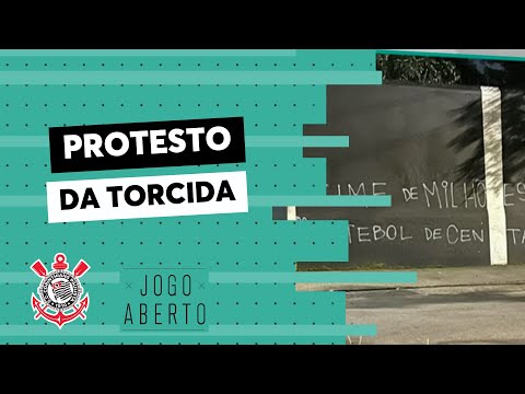 Muros do Parque São Jorge são pichados em protesto da torcida