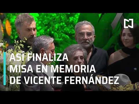 Muerte de Vicente Fernández | Termina misa de cuerpo presente de Vicente Fernández - Las Noticias