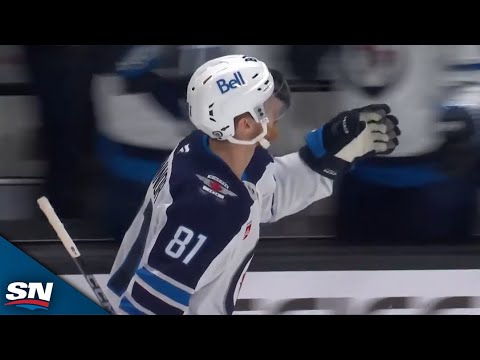 Jets Mark Scheifele Finds Kyle Connor For Slick Goal vs. Sharks