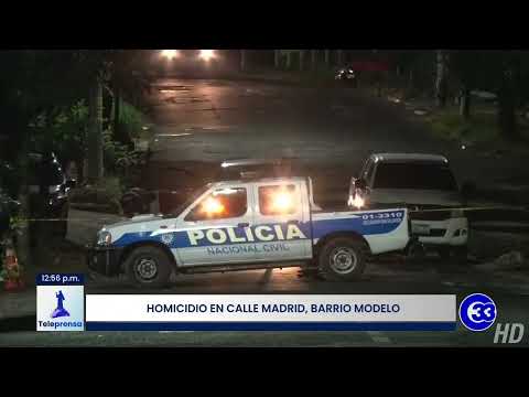 #Teleprensa33 |  Homicidio en calle Madrid, Barrio Modelo