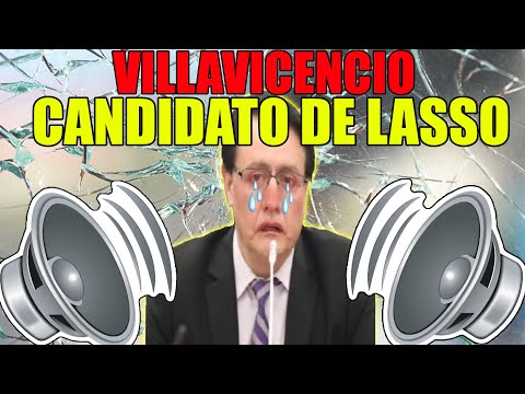 Villavicencio llora, no puede negar ser el candidato de Lasso