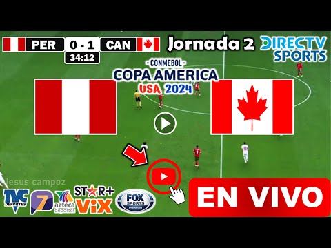 Perú vs. Canadá en vivo, donde ver, a que hora juega Perú vs. Canadá Copa América 2024 jornada 2