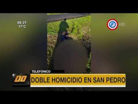 Doble homicidio en San Pedro