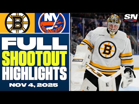 Boston Bruins at New York Islanders | FULL Shootout Highlights - November 4, 2025