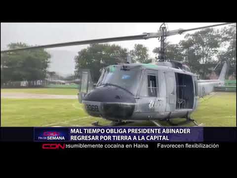 Helicóptero presidencial aterriza de emergencia debido a mal tiempo