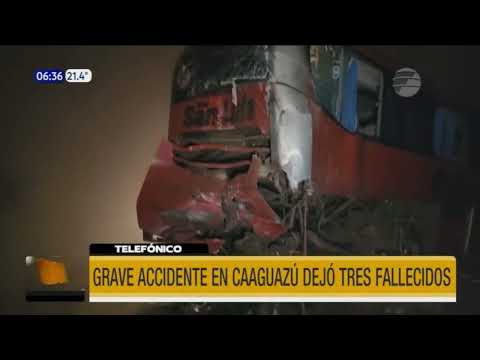 Grave accidente dejó tres fallecidos en Caaguazú