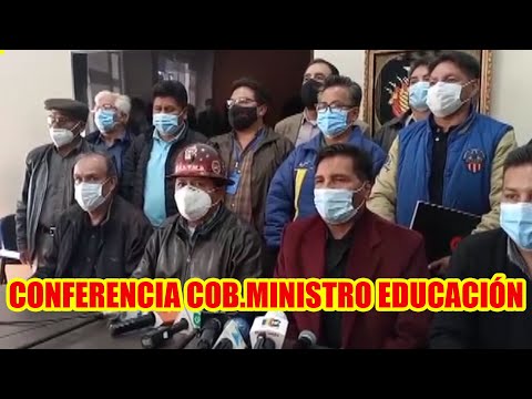 JUAN CARLOS HUARACHI DIÓ CONFERENCIA DE PRENSA CON EL MINISTRO DE EDUCACIÓN ..