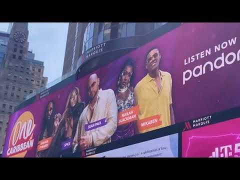 Feel Good Moment - Nailah Blackman Featured In Pandora Billboard In NYC