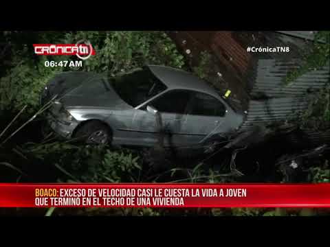 El acceso de velocidad en un área poblada provoco un accidente de tránsito en Boaco – Nicaragua
