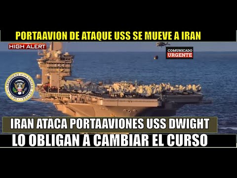 Iran ataca al portaaviones USS Dwight D Eisenhower lo obliga a desviarse