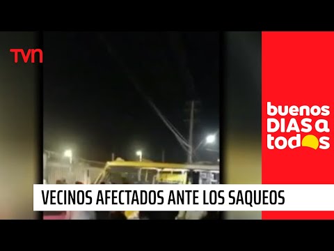 ¡Qué más quieren!: La impotencia de vecinos ante el saqueo de supermercado en Puente Alto | BDAT