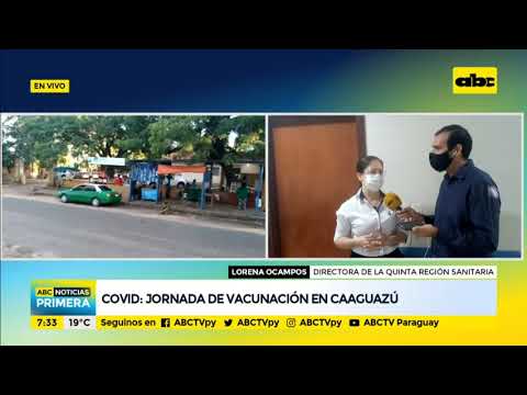 Arranca jornada de vacunación contra el COVID en Caaguazú