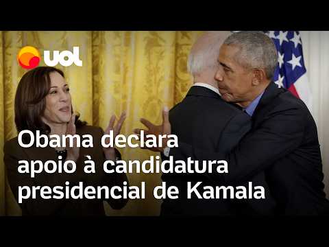 Barack Obama e Michelle declaram apoio à Kamala Harris nos EUA; vídeo da campanha mostra ligação